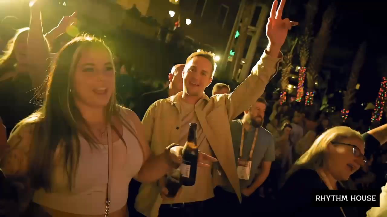 Guests celebrating at a Rhythm House night