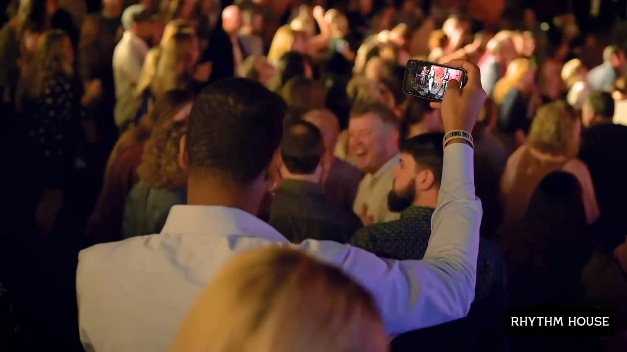 Guests celebrating at a Rhythm House night